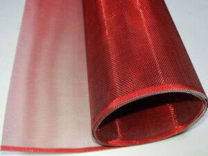 XY-R-07 Red & Silver Art Mesh