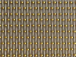 XY-1654 Brass Bead Decorative Woven Mesh